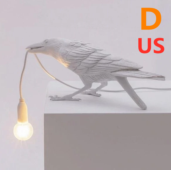 Bird Resin Wall Lamp Decoration