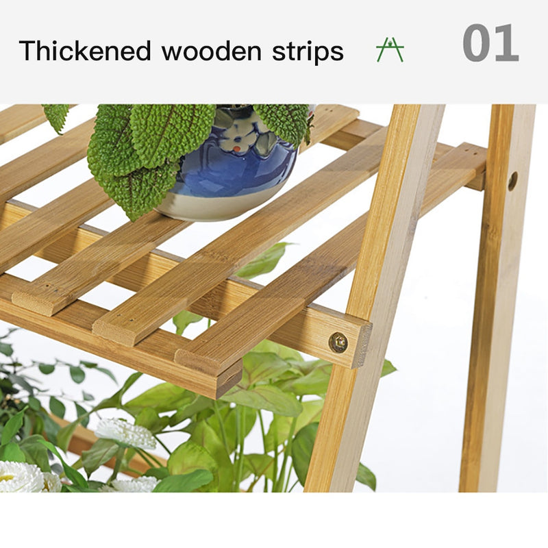 3-Tier Bamboo Hanging Plant Stand