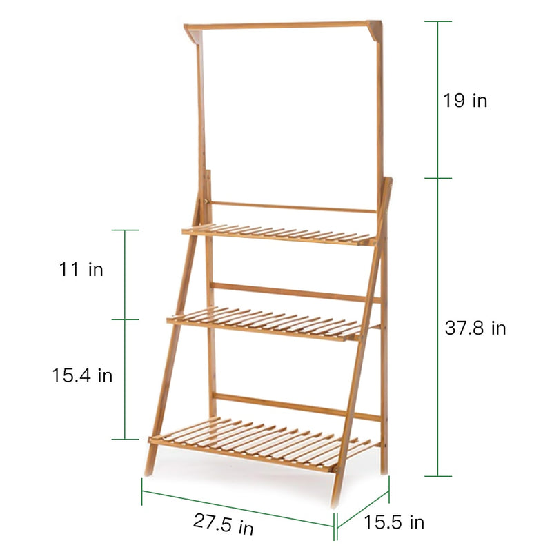 3-Tier Bamboo Hanging Plant Stand