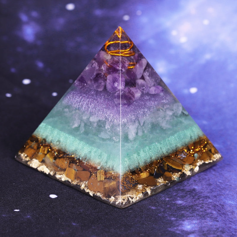 Reiki Orgone Pyramid Figurine