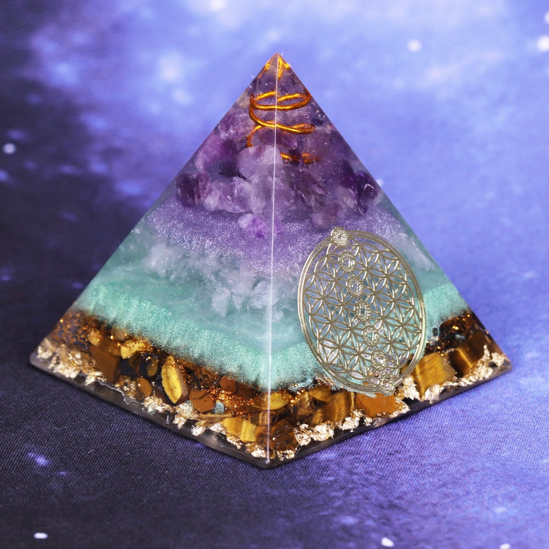 Reiki Orgone Pyramid Figurine