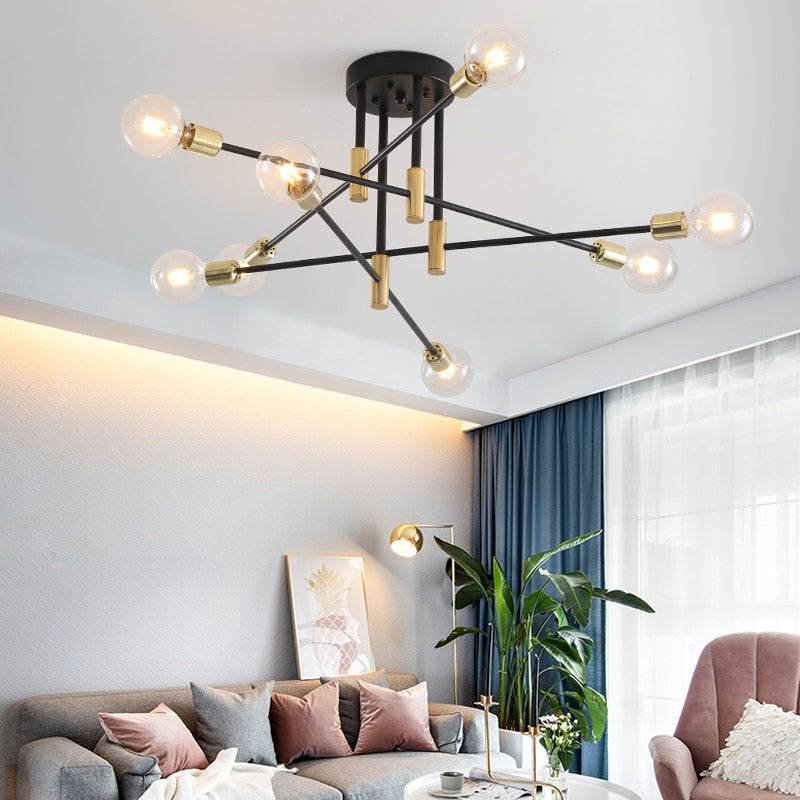 Nordic Sputnik Black Chandeliers